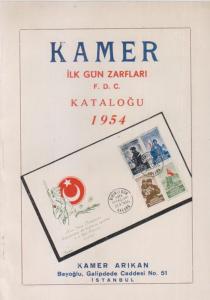 KAMER İLK GÜN ZARFLARI F. D. C. KATALOĞU 1954