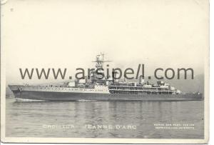 Fransız Kruvazörü Jeanne d'Arc Kartpostal