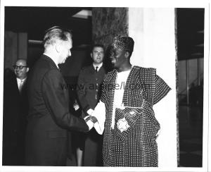 Gine Cumhuriyeti Başbakanı Sekou Toure Birleşmiş Milletlerde Fotoğraf 1959