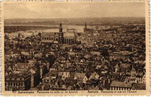 1930lar Belçika  Schelde anvers panaroma S/B
kartpostal