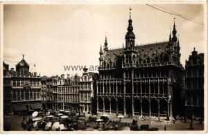 1950ler Belçika Maison du Roi Bruksel S/B
kartpostal
