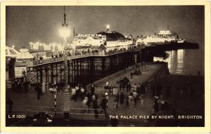 1950ler İngiltere Brighton Pier by Night S/B
Kartpostal