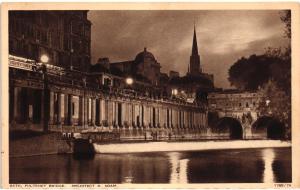 1950ler İngiltere Pulteney Bridge Bath S/B
Kartpostal