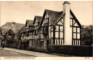 1950ler İngiltere Stratford Upn Avon
Shakespeare's Birthplace S/B Kartpostal