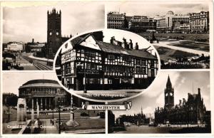 1950ler İngiltere Manchester Parçalı S/B
Kartpostal