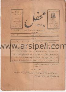 Osmanlıca Dergi MAHFİL Dini, ilmi edebi ve içtimai - 1339 (1920) , sayı: 5.