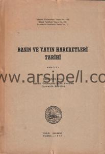 Basın ve Yayın Hareketleri Tarihi cilt 1