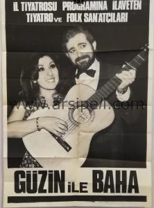 Güzin İle Baha Konser Afişi  İl Tiyatrosu