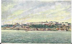 İstanbul Topkapı Sarayı Sarayburnu Kartpostal