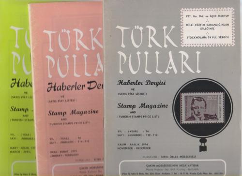 TÜRK PULLARI HABERLER DERGİSİ Lot halinde 46 sayı birden