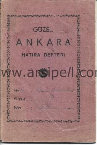 Güzel Ankara Yazılı Hatıra Defteri