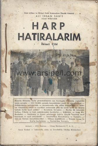 Harb Hatıralarım İkinci Cild