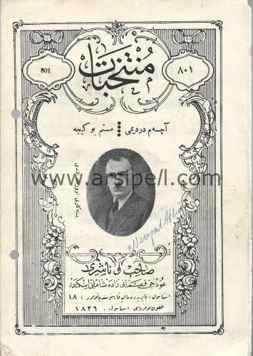 Osmanlıca - Müntehabat Sayı 801. Ovrik Efendi / Açsam Derdimi