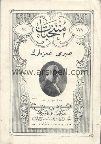 Osmanlıca - Müntehabat Sayı 738. Şehremini Efendi / Sabrımı Gamzelerin