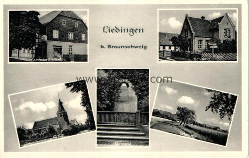 1950ler Almanya Braunschweig S/B Kartpostal