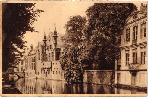 1950ler Belçika Brugge Palais du Franc Franc de Bruges S/B Kartpostal