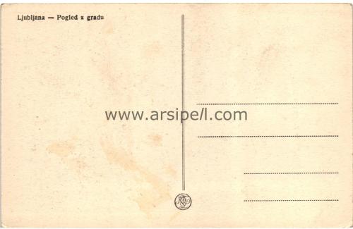 1950ler Slovanya Lübliyana S/B kartpostal