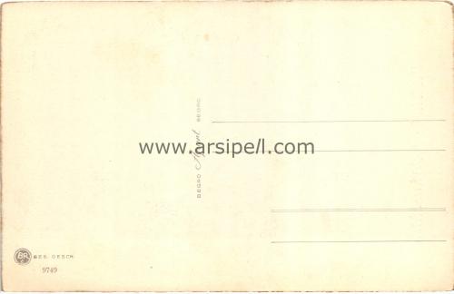 1950ler Almanya fröhliche weilhnachten S/B kartpostal