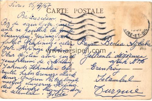 1950ler Fransa Sevr / Serves - L'Ecole Normale S/B Kartpostal