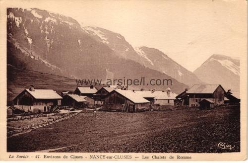 1950ler Fransa La Savoie Nancy Sur Cluses S/B Kartpostal
