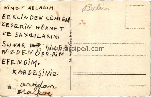 1950ler Almanya Berlin Europahaus S/B Kartpostal