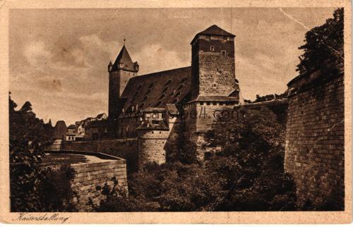 1930lar Almanya Kaiserstallung Nürnberg S/B Kartpostal