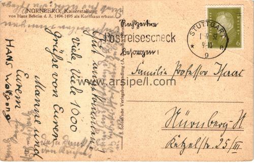 1930lar Almanya Kaiserstallung Nürnberg S/B Kartpostal