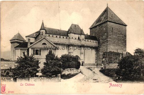 1950ler Fransa Annecy Şato S/B Kartpostal