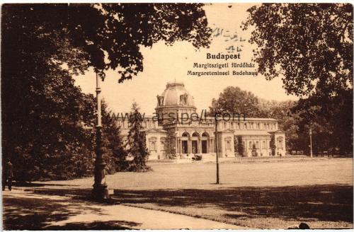 1950ler Macaristan Budapeşte Margareteninsel Badehaus S/B Kartpostal