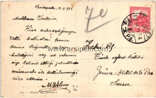 1930lar Macaristan Budapeşte Latkep Panorama S/B Kartpostal