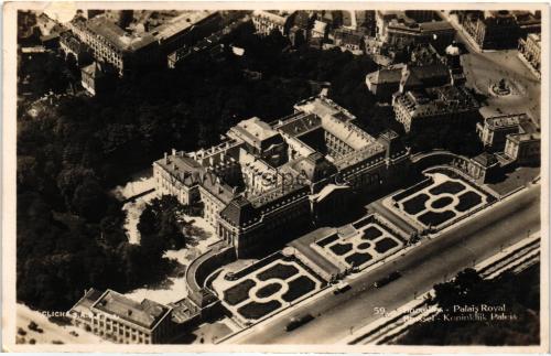 1950ler Belçika Bruxelles Palais Royal S/B Kartpostal