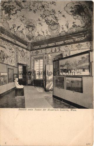 1950ler Almanya Modern Galerie Wien Viyana S/B Kartpostal