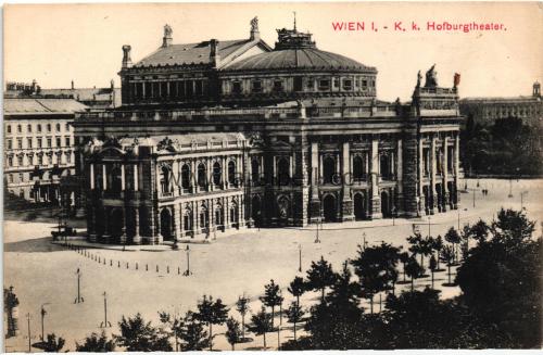 1950ler Avusturya Wien Viyana Hofburgtheater n S/B Kartpostal