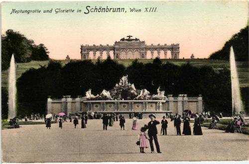 1950ler Avusturya Wien Viyana Schönbrunn S/B Kartpostal