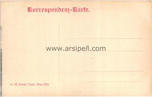 1950ler Avusturya Wien Viyana Parlamento Binası S/B Kartpostal