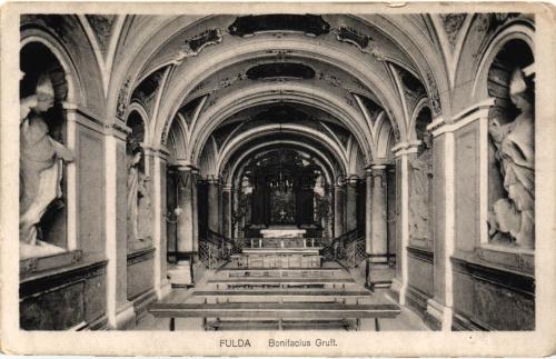 1950ler Almanya Fulda Bonifacius Gruft S/B Kartpostal