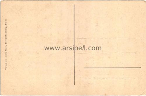 1950ler Almanya Fulda Bonifacius Denkmal S/B Kartpostal