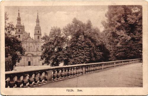 1950ler Almanya Fulda Dom. S/B Kartpostal