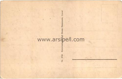 1950ler Almanya Fulda Floravase und S/B Kartpostal