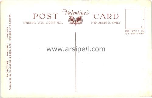 1950ler İngiltere Liverpool St. John's garden S/B Kartpostal