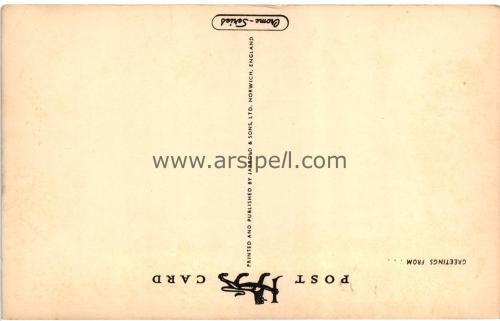 1950ler İngiltere London Westminster Abbey S/B Kartpostal