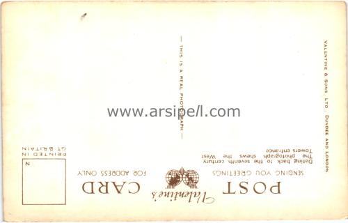 1950ler İngiltere London Westminster Abbey S/B Kartpostal