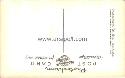 1950ler İngiltere London Piccadilly Circus Eros S/B Kartpostal