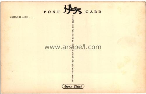 1950ler İngiltere London St. Paul Cathedral From Cannon S/B Kartpostal