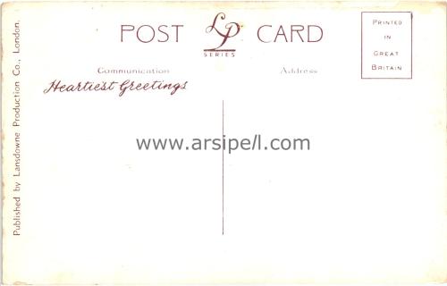 1950ler İngiltere Brighton Hove Sunken Gardens S/B Kartpostal