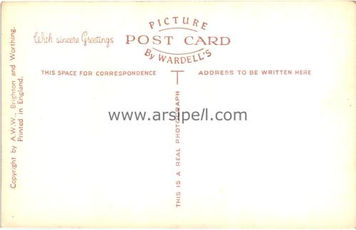 1950ler İngiltere Brighton Palace Pier Aquarium S/B Kartpostal