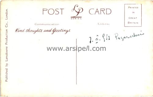 1950ler İngiltere Brighton Royal Pavilion S/B Kartpostal