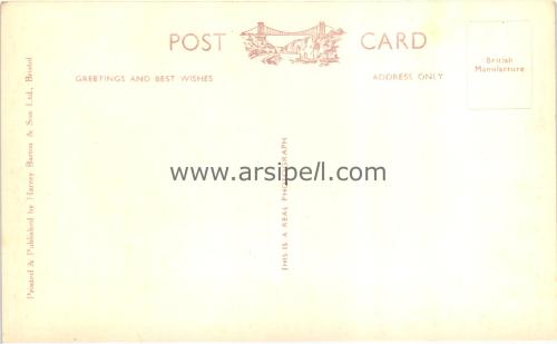 1950ler İngiltere Bristol Cathedral S/B Kartpostal