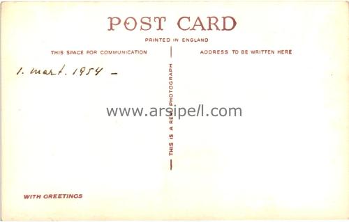 1950ler İngiltere Manchester Souvenir Parçalı S/B Kartpostal