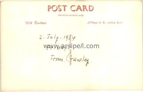 1950ler İngiltere Brighton Parçalı S/B Kartpostal